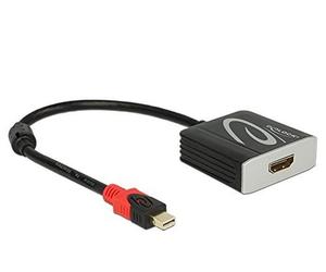 DeLOCK Adaptor Cable Mini DisplayPort 1.2 Male > HDMI 2.0 Black 4 K 60Hz Active,