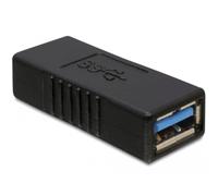 DeLOCK Adaptor USB 3.0-A female/female Black