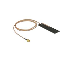 DeLOCK Antenne 12620 SMA 2dBi 0.703-0.96GHz 50 Ohm Mâle, câble RG-178 1m, usage intérieur, -10°C à 55°C, 25x85mm