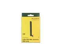 DeLOCK Antenne LoRa 860-870 MHz 3 dBi Omni-directionnelle SMA Femelle, 50 Ohm, Polarisation Verticale, ROS 1.5, ABS, usage Intérieur, H: 135 mm