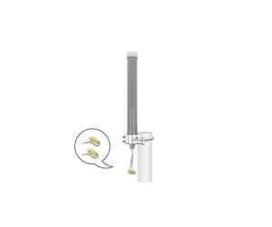DeLOCK Antenne Multibande LTE/WLAN 2.4 GHz - SMA Mâle & RP-SMA Mâle, 2-3 dBi, 2x20cm RG-178, Omnidirectionnelle, Usage Extérieur, Grise
