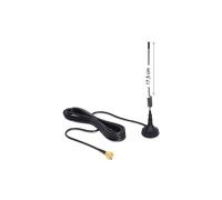 DeLOCK Antenne Omni-directionnelle 3 dBi RP-SMA, 50 Ohm, Polarisation Verticale, ROS 2.0, Noir, 30x30x250mm, Température -10°C à 75°C