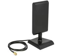 DELOCK Antenne WLAN 802.11 AC/a/h/b/g/n RP-SMA mâle 6-9 dBi directionnelle avec Pied magnétique et câble de raccordement ULA 100, 1 m