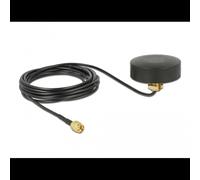 DeLOCK Antenne WLAN 802.11 b/g/n RP-SMA Mâle 2 dBi Omnidirectionnelle Fixe avec Câble RG-174 1.5m - 2.400-2.500 GHz