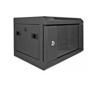 DeLOCK Armoire de réseau 10¿ avec porte vitrée, 4 unités, noire