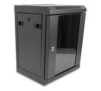 DeLOCK Armoire de réseau 10¿ avec porte vitrée, 8 unités, noire