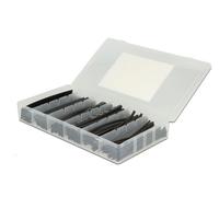 DELOCK Assortiment de gaines thermorétractables 100 pièces noir
