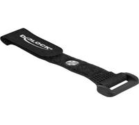 Delock Attache-câble RCA velcro - 15 cm - noir (pack de 5)