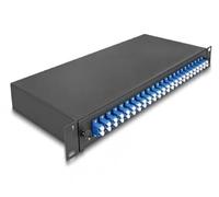 DELOCK Boîte d'épissure en Fibre Optique 19? 24 x LC Duplex OS2 1U entièrement assemblée prête à épisser Marque