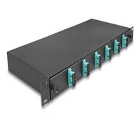 DeLOCK Boîte d'épissure en Fibre Optique 19? 6 x SC Duplex OM3 1U entièrement assemblée prête à épisser Marque
