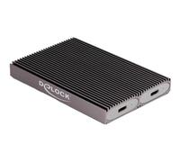DeLOCK Boitier Combo USB Type-C Dual Externe pour 2 x SSD M.2 NVMe PCIe ou SATA - sans Outil