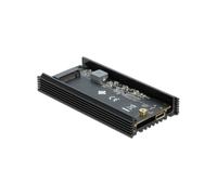 DeLOCK Boîtier Externe M.2 NVMe PCIe SSD vers USB 3.2 Gen 2x2 (20 Gbps) Type-C Femelle, Format 2280, Aluminium Noir, Référence 42000