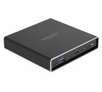 Delock Boîtier externe pour disque dur / disque dur SSD SATA 2.5" avec port USB Type-C et Type-A supplémentaire et slot SD