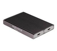 DeLOCK Boîtier externe USB Type-C double combo pour 2 x M.2 N, Boîtier disque dur
