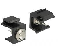 DELOCK Bouton-poussoir Keystone noir