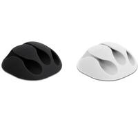 Delock Brides de fixation pour câbles Thermoplastique noir, blanc (l x H) 35 mm x 16 mm 1 set 18346
