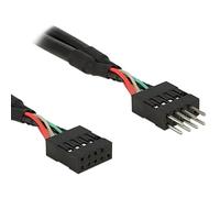DeLock Câble interne USB – USB 2.0 Pin Header – 10 broches (F→M) – 50 cm – noir