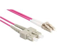 DELOCK Câble à fibres optiques avec armure métallique LC Duplex Multimode 2m