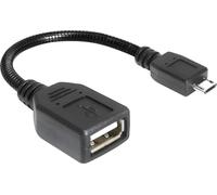 DELOCK Câble A -> Micro-B Bu/St OTG 0.15m sw