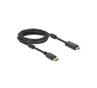 DeLOCK Câble Actif DisplayPort 1.2 vers HDMI 4K 60Hz, 5m, M/M, Contacts Or, HDCP 1.3, AWG28, Chipset Parade PS176, Triple Blindage