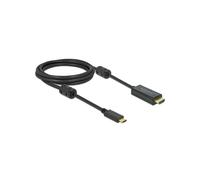 DeLOCK Câble Actif USB-C vers HDMI (DP Alt Mode) 4K 60Hz 2m, Connecteurs Plaqué Or, HDCP 1.3, Chipset Parade PS176