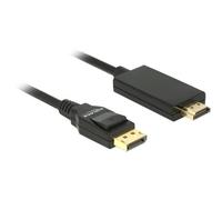 - Câble adaptateur - DisplayPort mâle pour HDMI mâle - 5 m - triple paire torsadée blindée - noir - passif