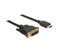 DeLock Câble adaptateur 85583 DVI-D mâle vers HDMI mâle 1,5 m triple blindage noir