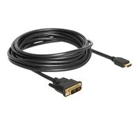 DeLock Câble adaptateur DVI-D mâle vers HDMI mâle 85586 5 m triple blindage noir