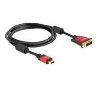 Delock - Câble adaptateur - liaison simple - HDMI mâle pour DVI-D mâle - 1.8 m