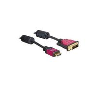 Delock - Câble adaptateur - liaison simple - HDMI mâle pour DVI-D mâle - 3 m