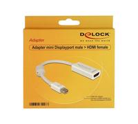 Delock - Câble adaptateur - Mini DisplayPort mâle pour HDMI femelle - 18 cm