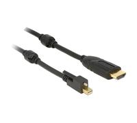 Delock - Câble adaptateur - Mini DisplayPort mâle pour HDMI mâle - 5 m - noir - support 4K