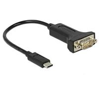 Delock USB 2.0 Adaptateur [1x USB-C® mâle - 1x RS232 mâle] 63908 0.15 m
