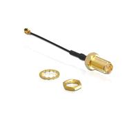 DeLOCK Câble Antenne WLAN SMA 0.05m Noir - Connecteurs I-PEX M vers SMA FM, Type de câble WLAN, Réf. 88409