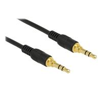 Delock - Câble audio - mini-phone stereo 3.5 mm mâle pour mini-phone stereo 3.5 mm mâle - 2 m - noir