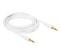 Delock - Câble audio - mini-phone stereo 3.5 mm mâle pour mini-phone stereo 3.5 mm mâle - 3 m - blanc