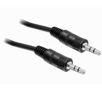 Delock - Câble audio - mini-phone stereo 3.5 mm mâle pour mini-phone stereo 3.5 mm mâle - 5 m - noir