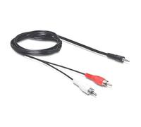 Delock - Câble audio - mini-phone stereo 3.5 mm mâle pour mini-phone stereo 3.5 mm mâle - 5 m - noir