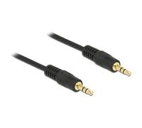 Delock - Câble audio - mini-phone stereo 3.5 mm mâle pour mini-phone stereo 3.5 mm mâle - 50 cm - noir