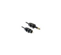 Delock - Câble audio numérique (optique) - TOSLINK mâle pour mini TOSLINK mâle - 1 m - noir