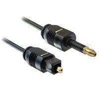 Delock - Câble audio numérique (optique) - TOSLINK mâle pour mini TOSLINK mâle - 2 m - noir