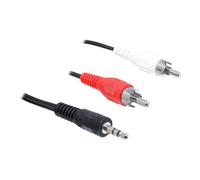 Delock - Câble audio - RCA x 2 mâle pour mini-phone stereo 3.5 mm mâle - 1.5 m - noir