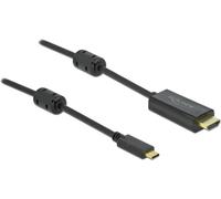 DeLOCK Câble Actif USB-C vers HDMI (DP Alt Mode) 4K 60Hz 2m, Connecteurs Plaqué Or, HDCP 1.3, Chipset Parade PS176