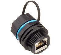 Delock Cable Connector RJ45 Female to RJ45 Female Cat.6A with Locking Cap