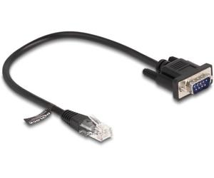 DeLock Câble console RJ45 vers RS-232 D-Sub 9 mâle 30 cm
