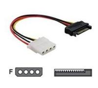 DeLOCK SATA 15 broches mâle > Molex 4 broches femelle, Adaptateur
