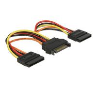 Delock - Câble d'alimentation - alimentation SATA (M) pour alimentation SATA (F) - 15 cm