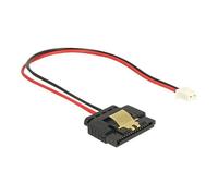 DeLOCK 85336 : Câble SATA 15 Broches Mâle/Femelle 0,2m - Connecteur 1 Droit - Multicolore - Longueur 20 cm
