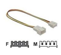 Delock - Câble d'alimentation - connecteur mini-alimentation 4 broches (M) pour connecteur mini-alimentation 4 broches (F) - 20 cm G