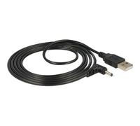 Delock - Câble d'alimentation - DC jack de 3,5 mm x 1,35 mm (M) pour USB (alimentation uniquement) (M) - 1.5 m - connecteur à 90 °